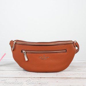 NWT Kate Spade New York Leila Leather Belt Bag Fanny Pack in Warm  Gingerbread